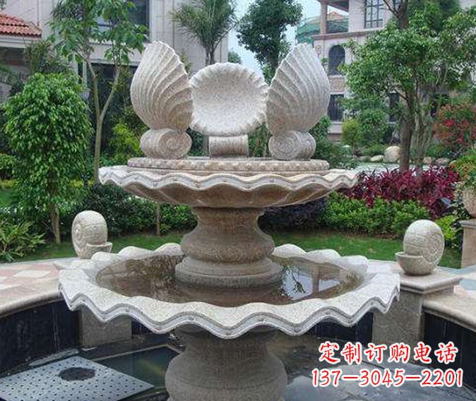 江苏园林景观多层喷泉石雕