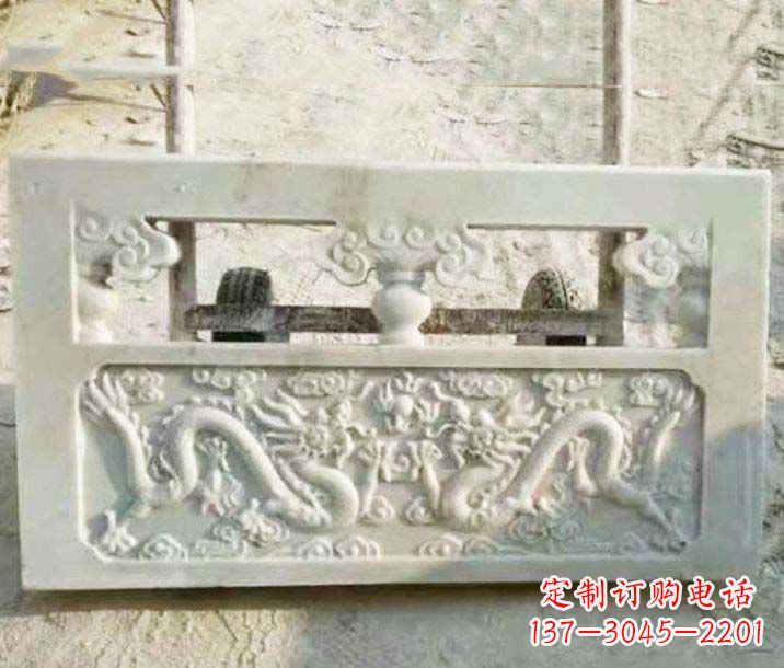 江苏园林石浮雕栏板景观石雕