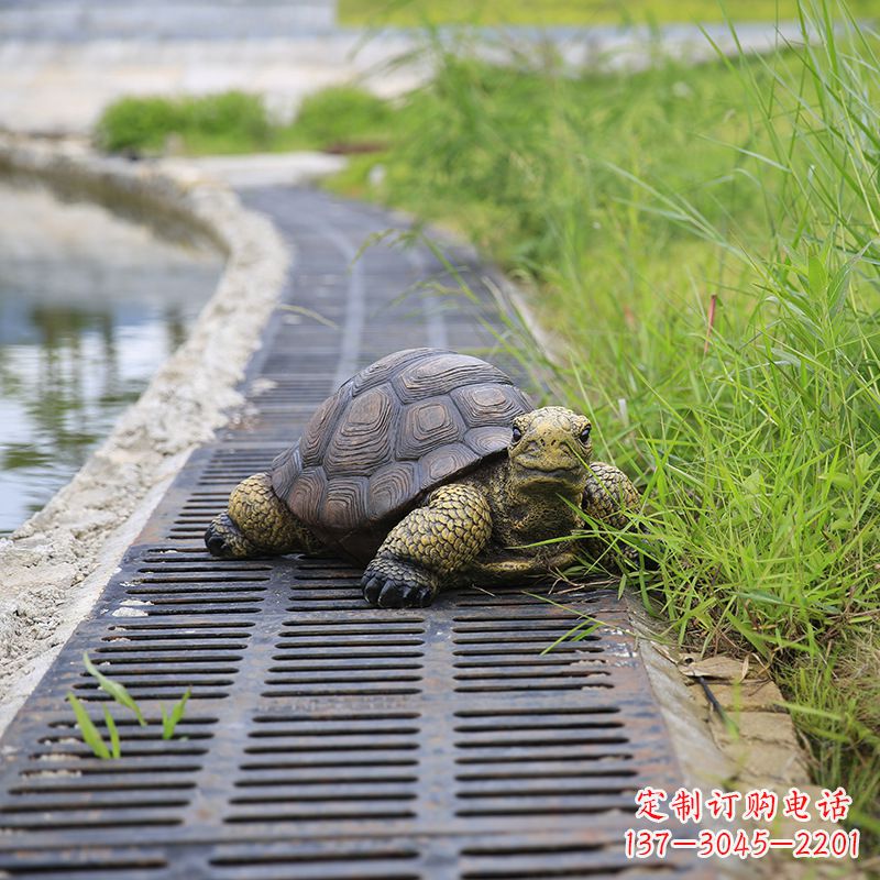 江苏园林水景动物仿真乌龟雕塑