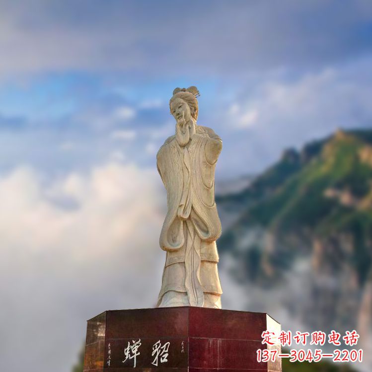 江苏中国古代四大美女之貂蝉景观石雕