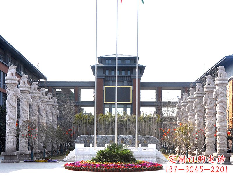 江苏中国华表雕塑-校园园林广场景观装饰雕塑