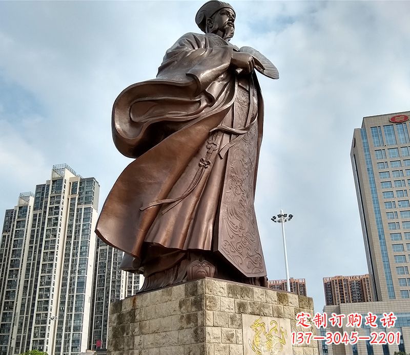 江苏诸葛亮人物铜雕