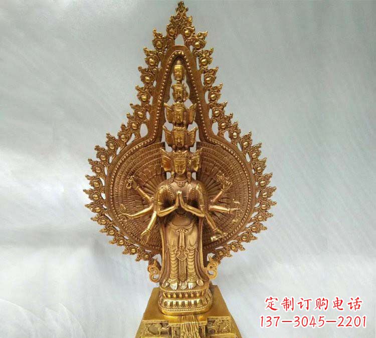 江苏铸铜千手观音寺庙佛像