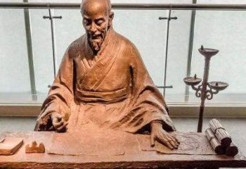 江苏祖冲之圆周率情景小品雕塑-中国古代数学家著名历史人物